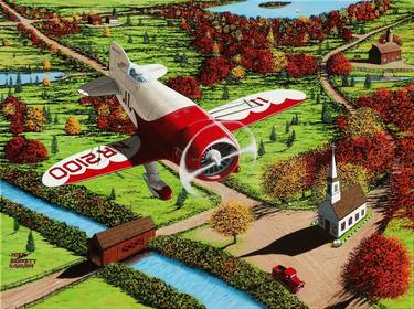 Original Aeroplane Paintings by Mike Bennett