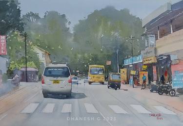 Original Fine Art Landscape Paintings by Dhanesh G Nair