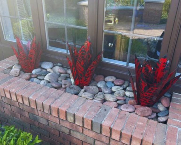 Original Abstract Garden Sculpture by Ramon Figueroa