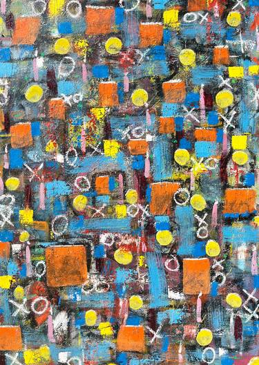 Original Abstract Mixed Media by Luke Helms