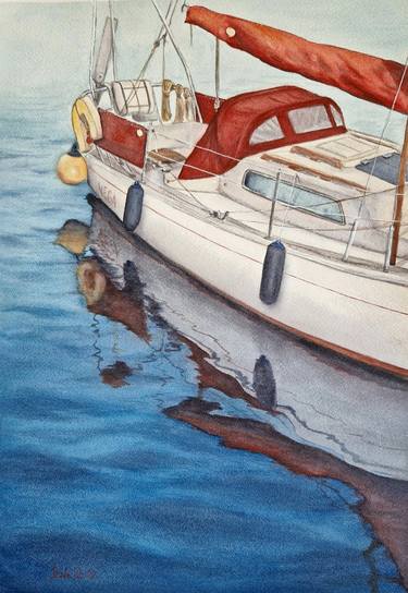 Print of Realism Boat Drawings by Kate Zale