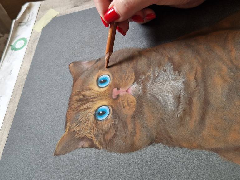 Original Realism Animal Drawing by Kate Zale