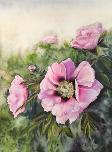 Print of Realism Floral Drawings by Kate Zale