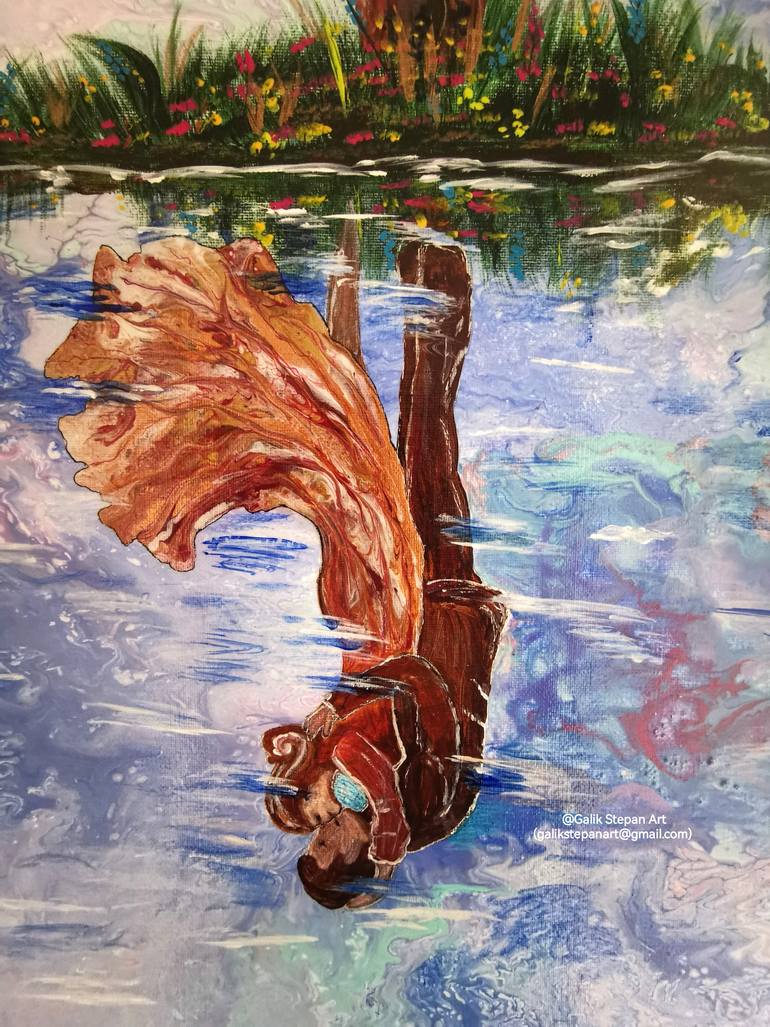 Original Abstract Expressionism Abstract Painting by Galina Stepanjan