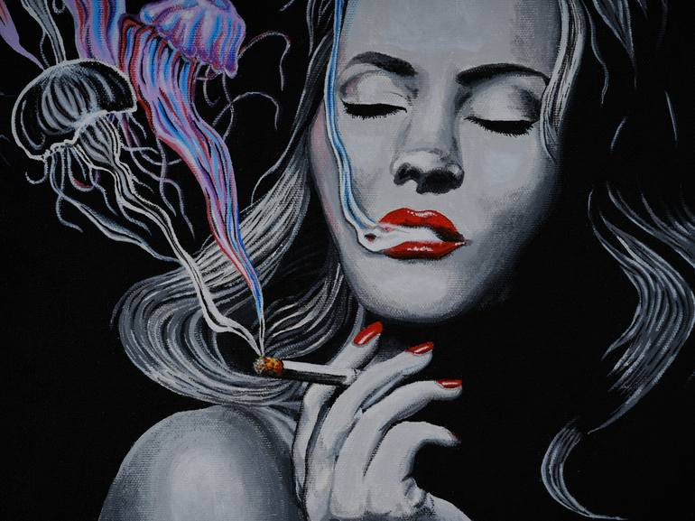 Original Contemporary Fantasy Painting by Paul Burrows