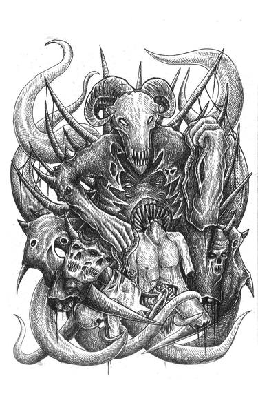Print of Fantasy Drawings by Vomit Indignation