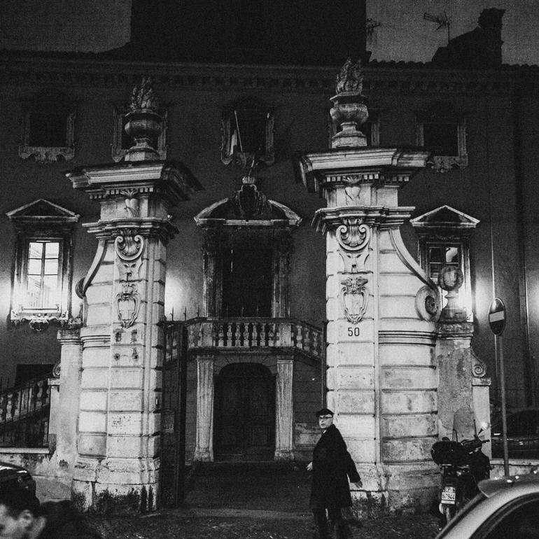Original Architecture Photography by Lelia Matis | Black & White Art on Paper | Stone and shadows