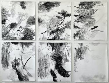 Original Abstract Expressionism Abstract Drawings by Keren Shalev