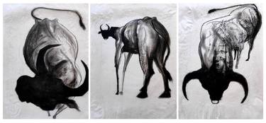 Three Buffaloes (Triptych) thumb