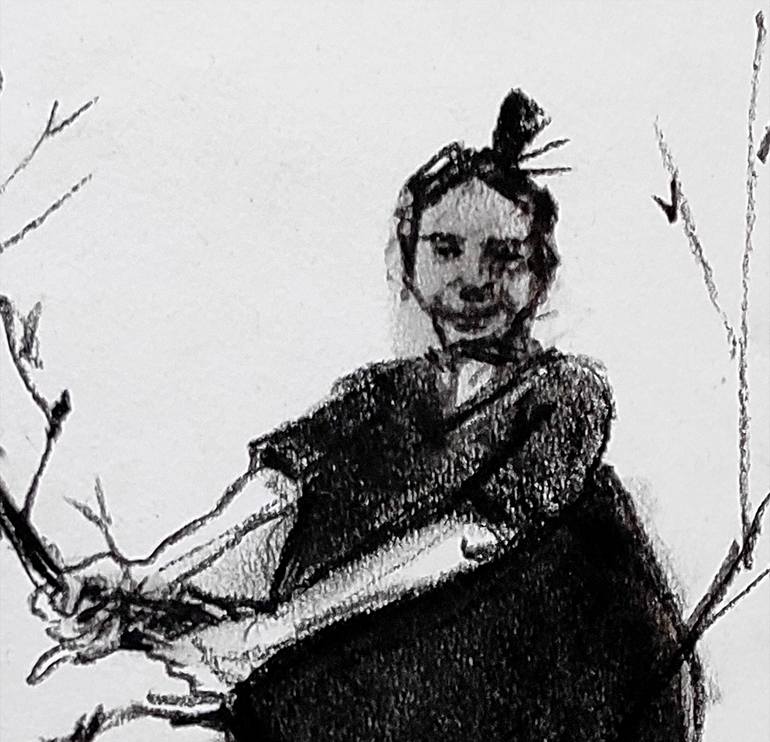 Original Figurative Landscape Drawing by Kittas Pithecus
