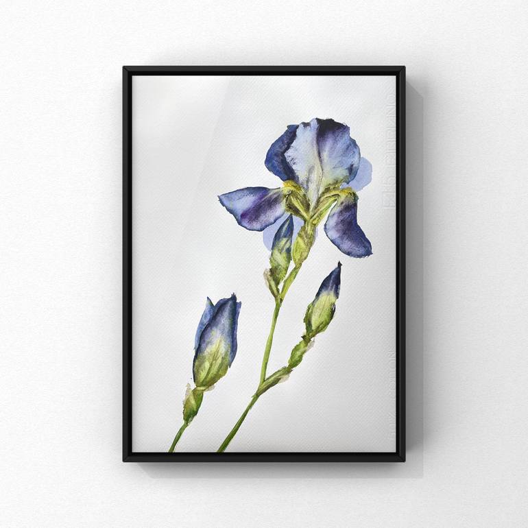 Original Contemporary Floral Painting by Sofiia Kulichkova