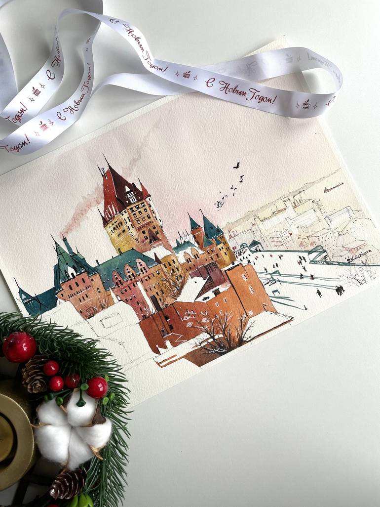 Original Cities Painting by Sofiia Kulichkova