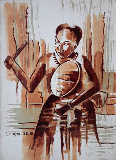 Musical painting, African Music thumb