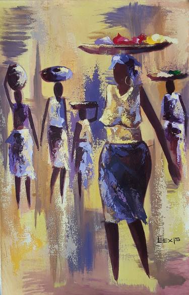 African hawkers, Black women trading, beautiful African ladies, thumb