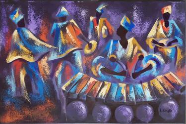 Music from Africa, Musical painting, painting canvas thumb