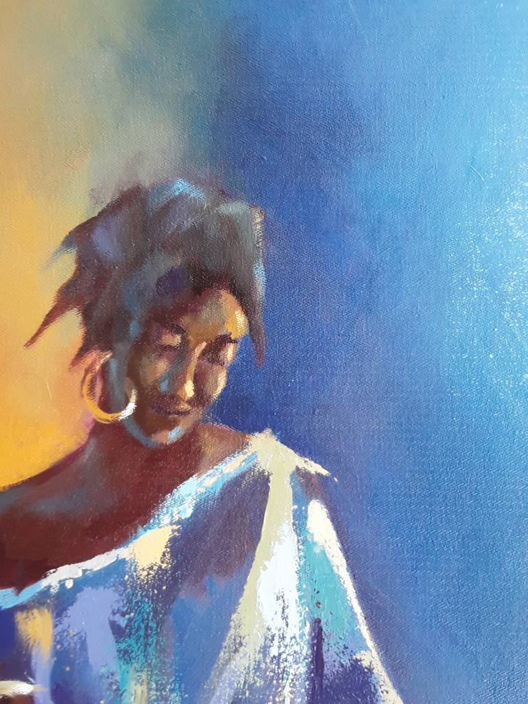 Original Contemporary Women Painting by ALEX MENSAH