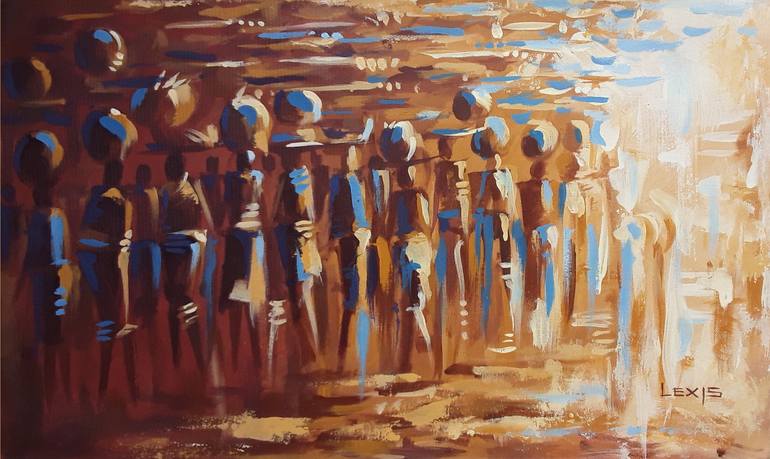 Print of Impressionism People Paintings by Alex Mensah
