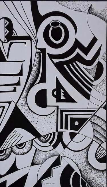 Original Abstract Expressionism Abstract Drawings by ALEX MENSAH