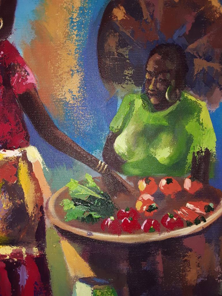 Original Women Painting by ALEX MENSAH