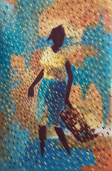 Print of Expressionism Women Paintings by ALEX MENSAH