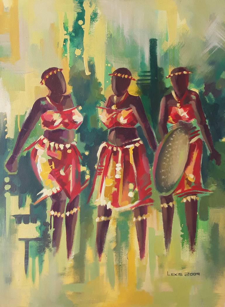 Print of Art Deco Women Paintings by Alex Mensah