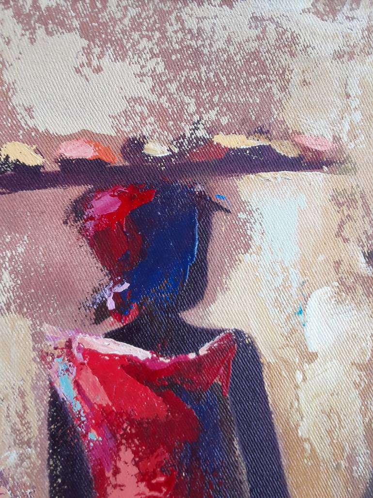 Original Art Deco People Painting by Alex Mensah