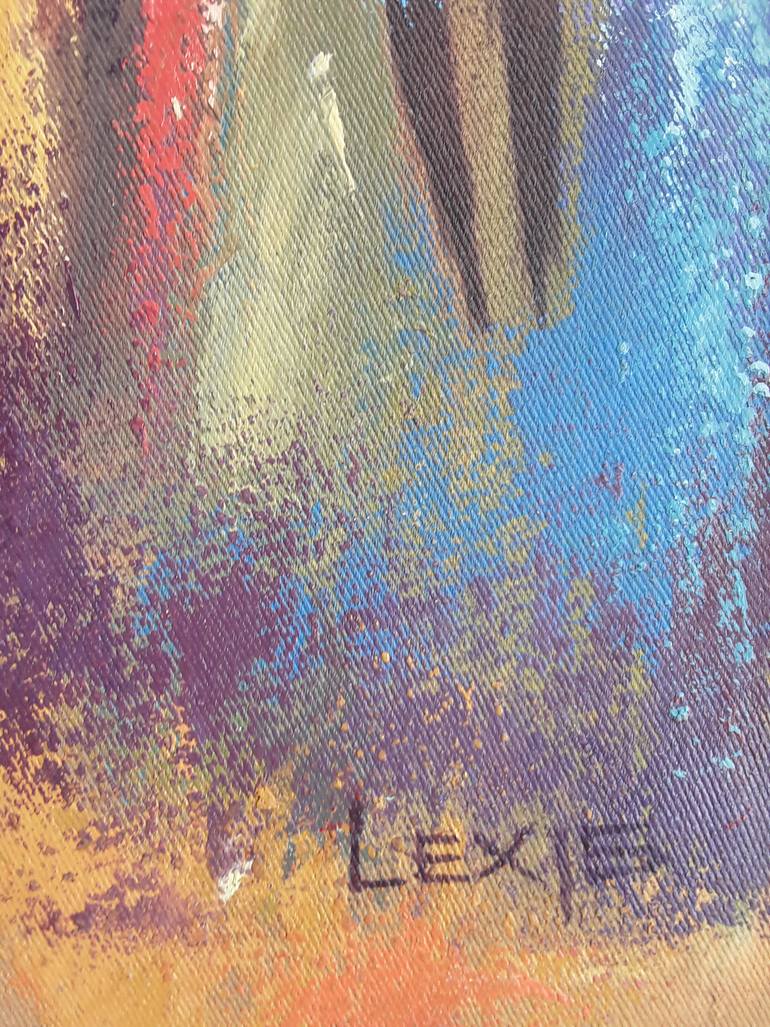 Original Art Deco People Painting by Alex Mensah