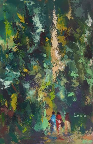 The Forest Behind, African art thumb