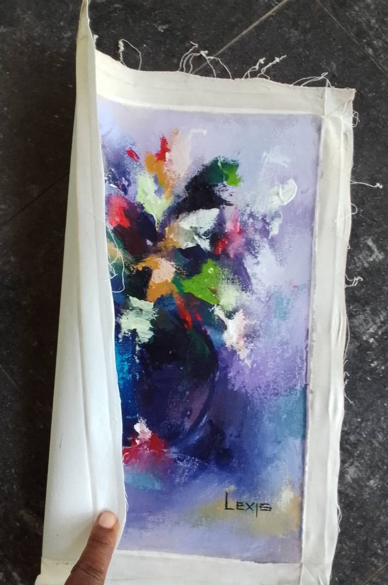 Original Conceptual Floral Painting by Alex Mensah