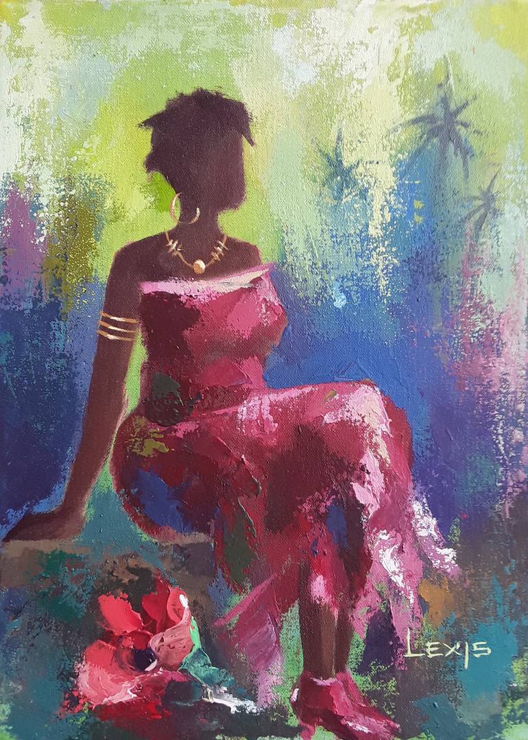 Print of Art Deco Floral Paintings by Alex Mensah