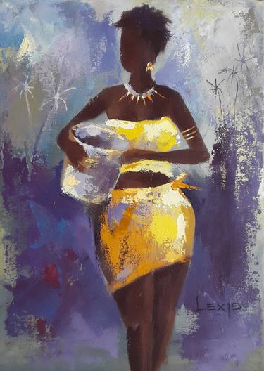 Print of Women Paintings by ALEX MENSAH