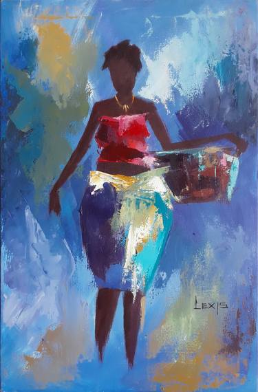 Original Figurative Women Paintings by ALEX MENSAH