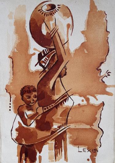 Beloved Son (Brown watercolor art) thumb