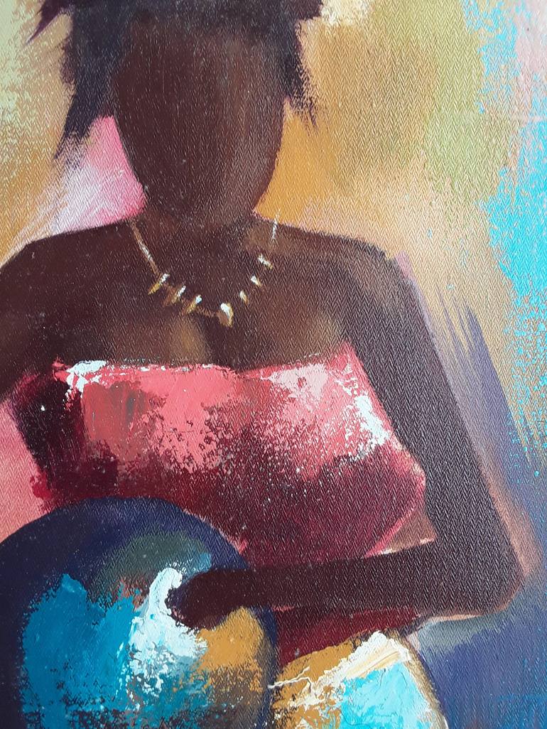 Original Abstract Expressionism Fashion Painting by Alex Mensah