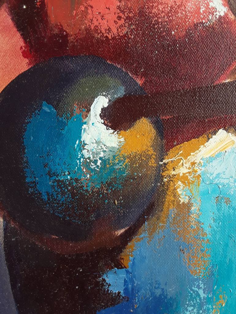 Original Abstract Expressionism Fashion Painting by Alex Mensah