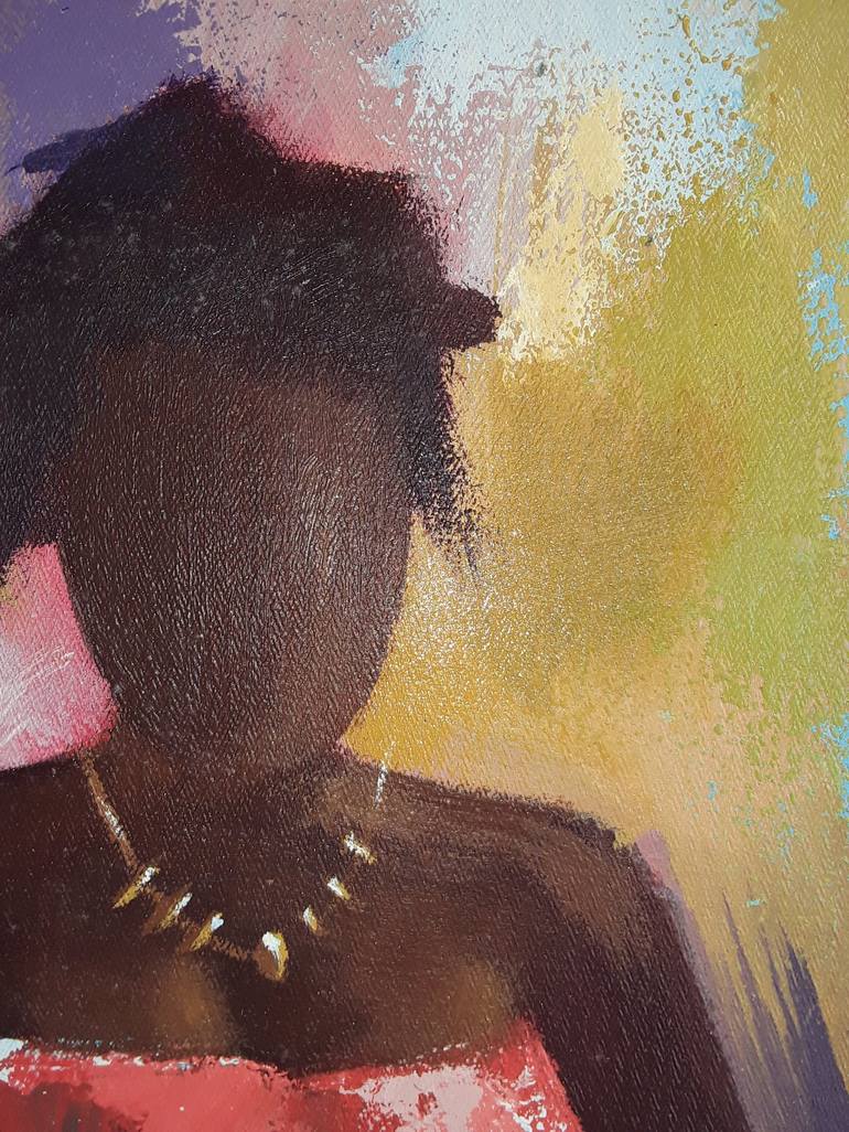 Original Abstract Expressionism Fashion Painting by Alex Mensah