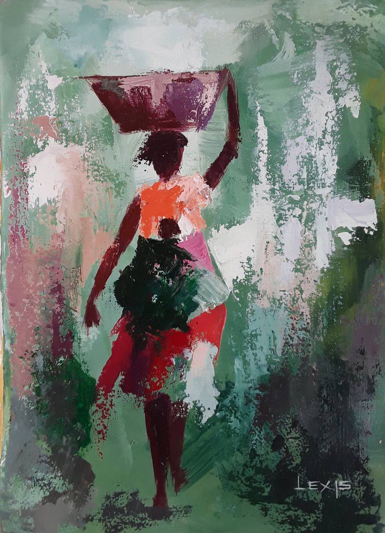 Print of Art Deco People Paintings by Alex Mensah