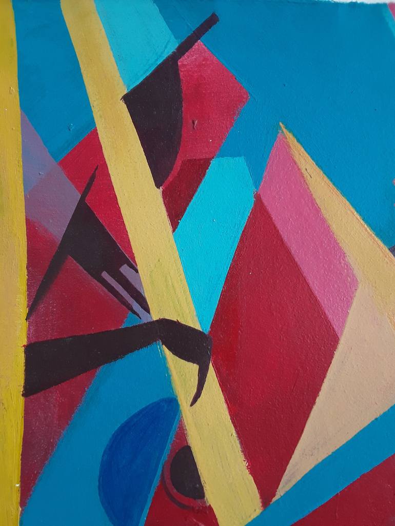 Original Classicism Abstract Painting by ALEX MENSAH
