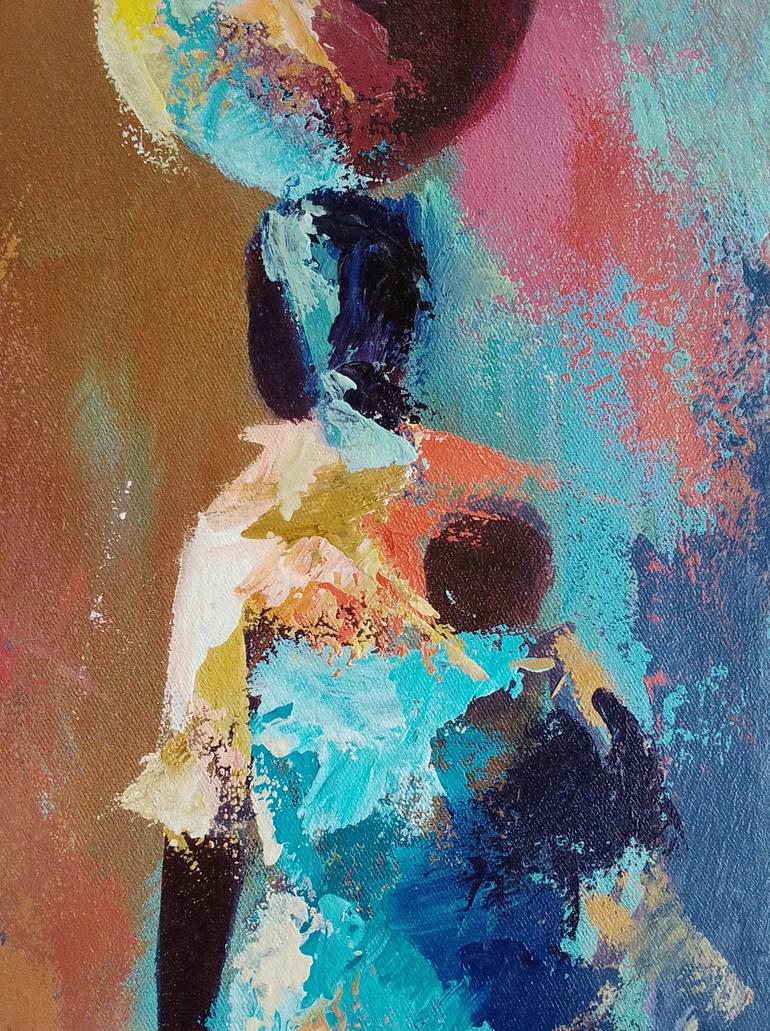 Original Art Deco Women Painting by Alex Mensah