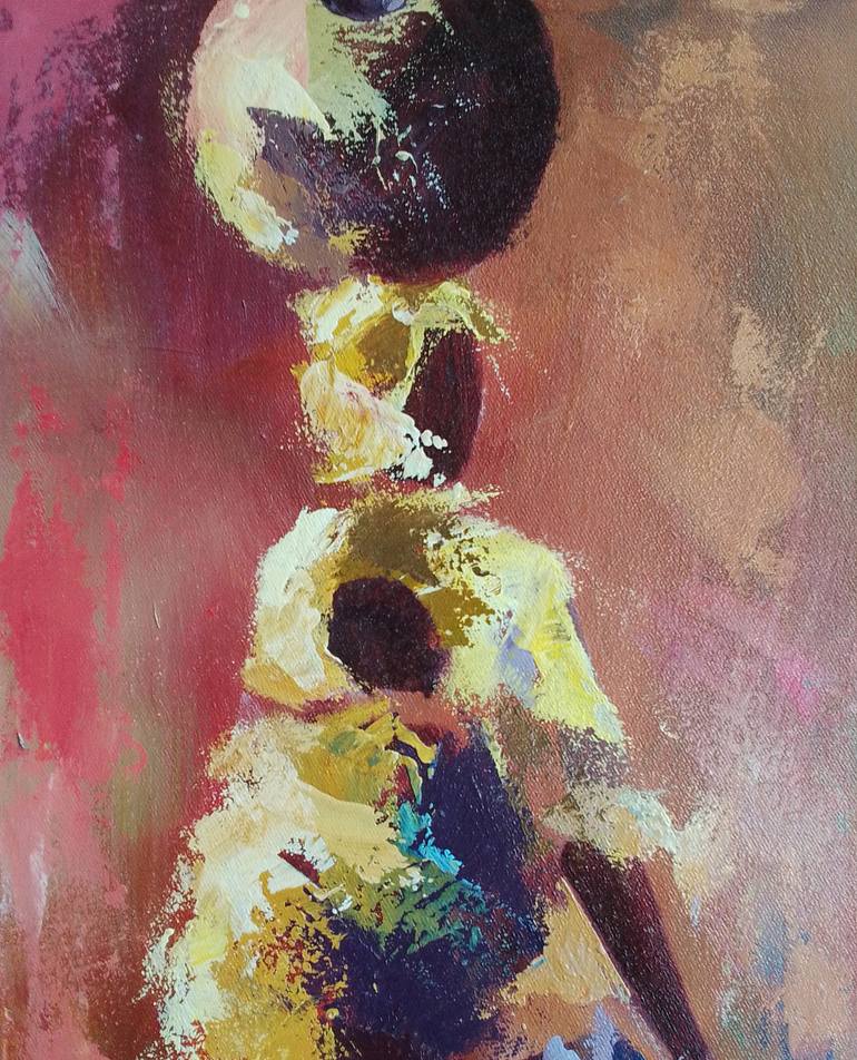 Original Art Deco Women Painting by Alex Mensah