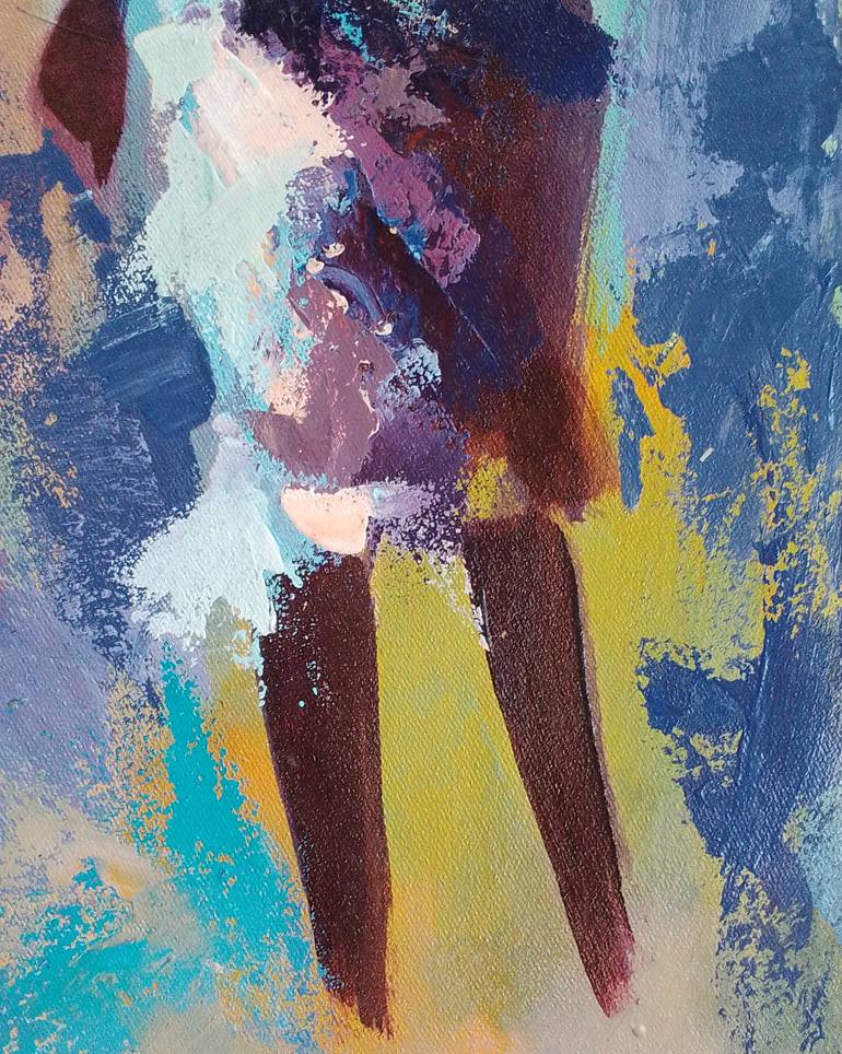 Original Art Deco Women Painting by Alex Mensah
