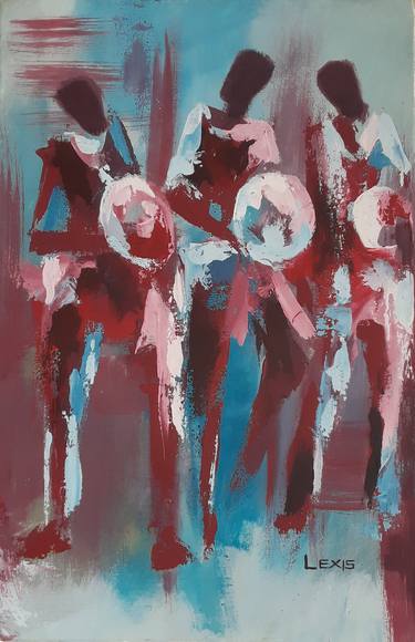 Original Abstract Performing Arts Paintings by ALEX MENSAH