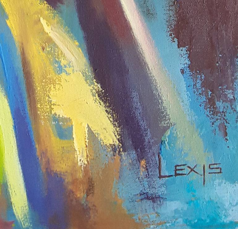 Original Abstract Expressionism Women Painting by Alex Mensah