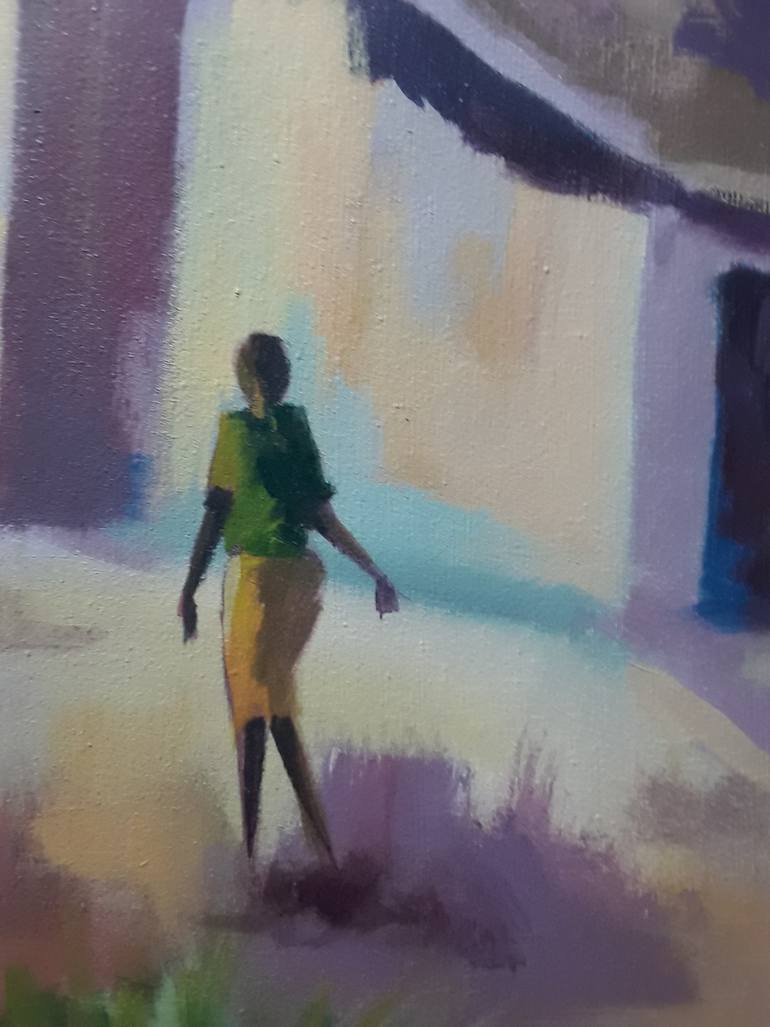 Original Realism Landscape Painting by Alex Mensah