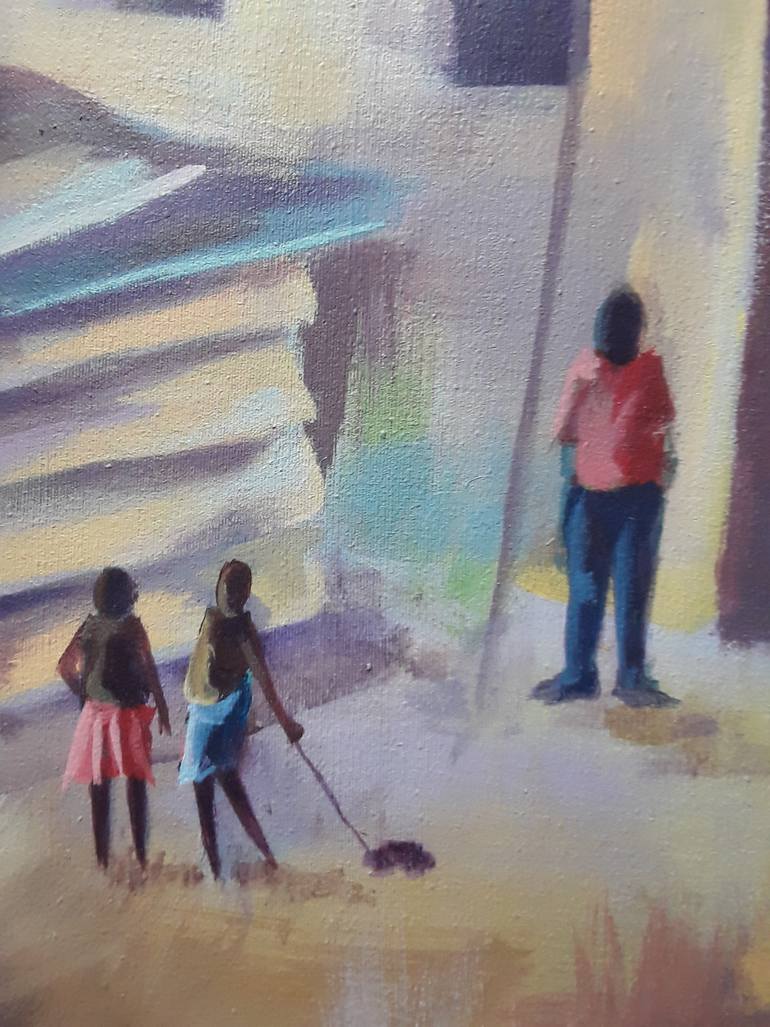 Original Realism Landscape Painting by Alex Mensah