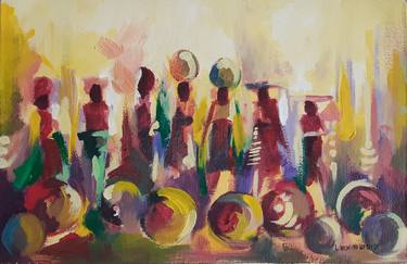 Print of Abstract Expressionism People Paintings by ALEX MENSAH