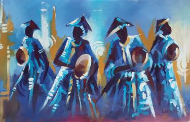 Original Contemporary Music Paintings by ALEX MENSAH