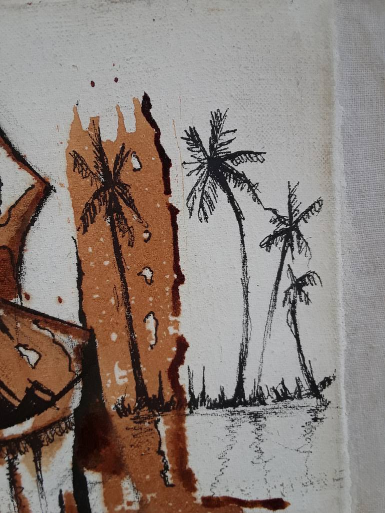 Original Art Deco People Mixed Media by Alex Mensah