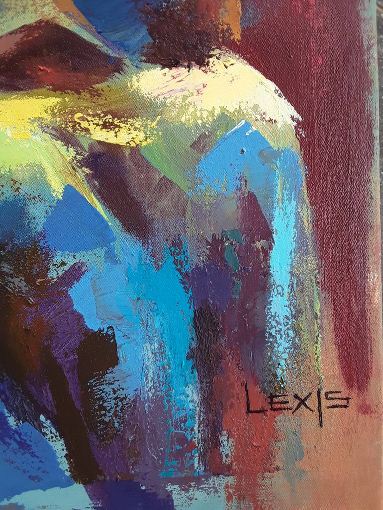 Original Contemporary Family Painting by Alex Mensah