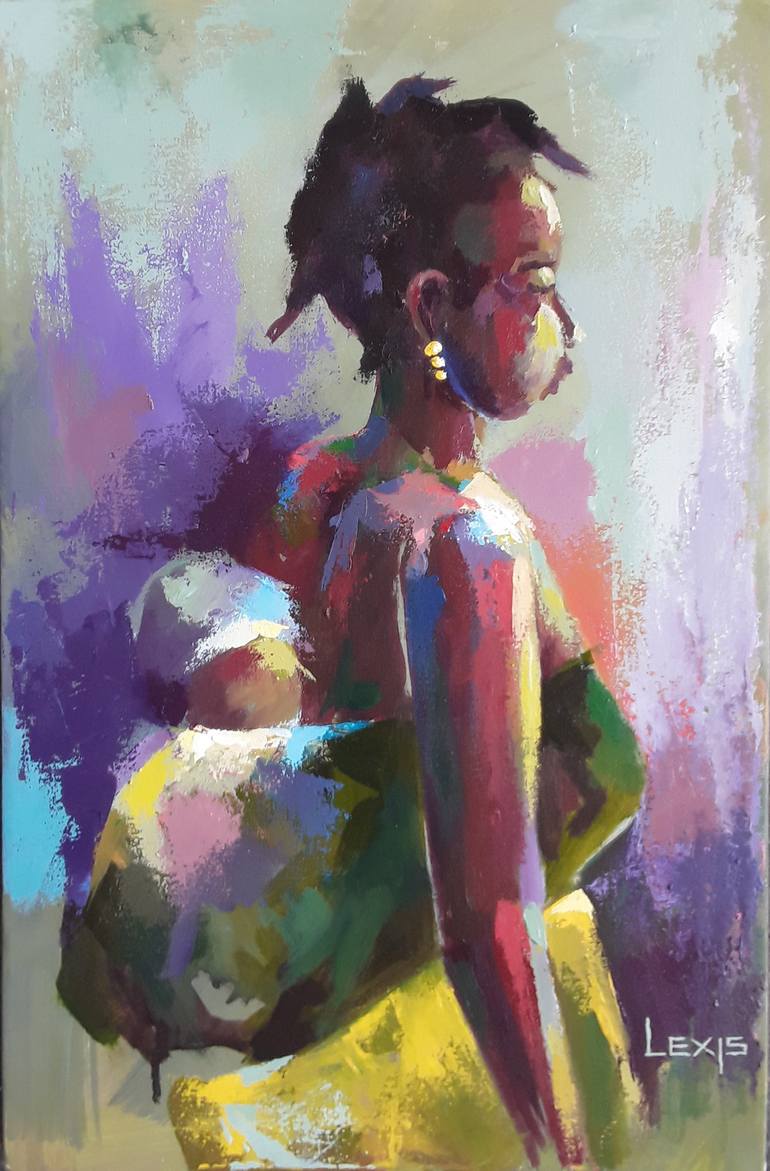 Print of Modernism Family Paintings by Alex Mensah
